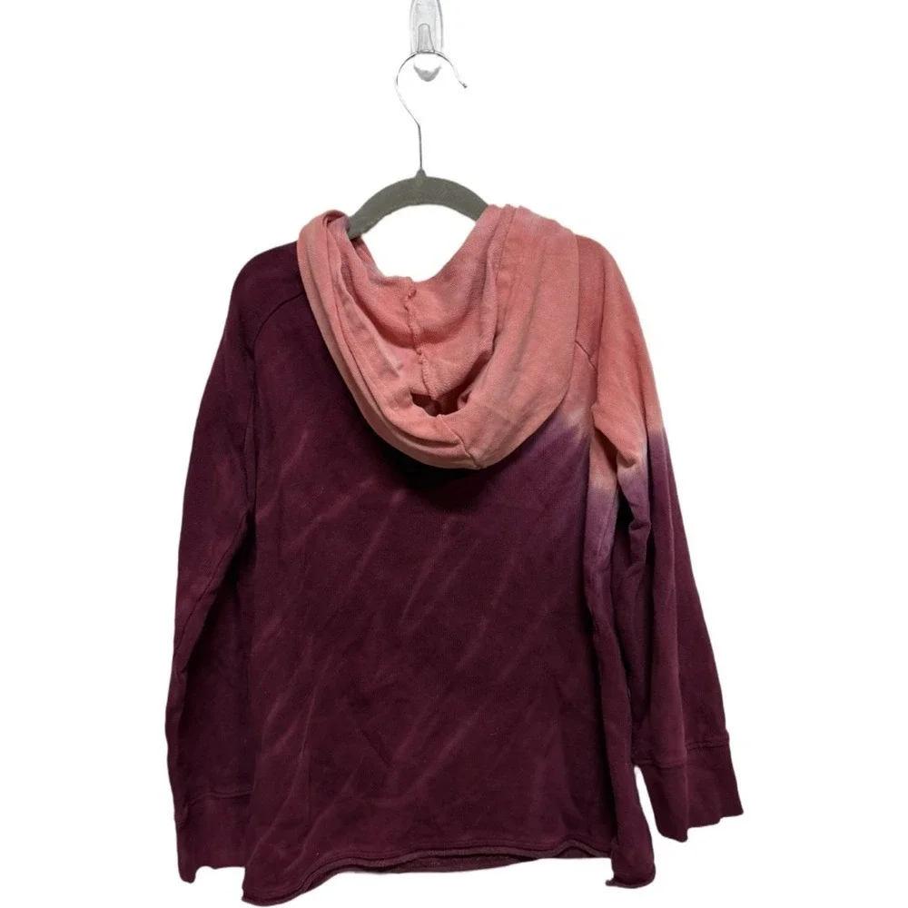 Old Navy Girls Tie Dye Hoodie Size 8 Pink Purple Pullover Sweatshirt Cozy